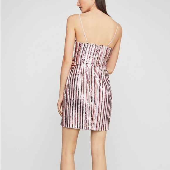 New BCBGMaxazria Sequin Wrap Dress - Picture 10 of 11